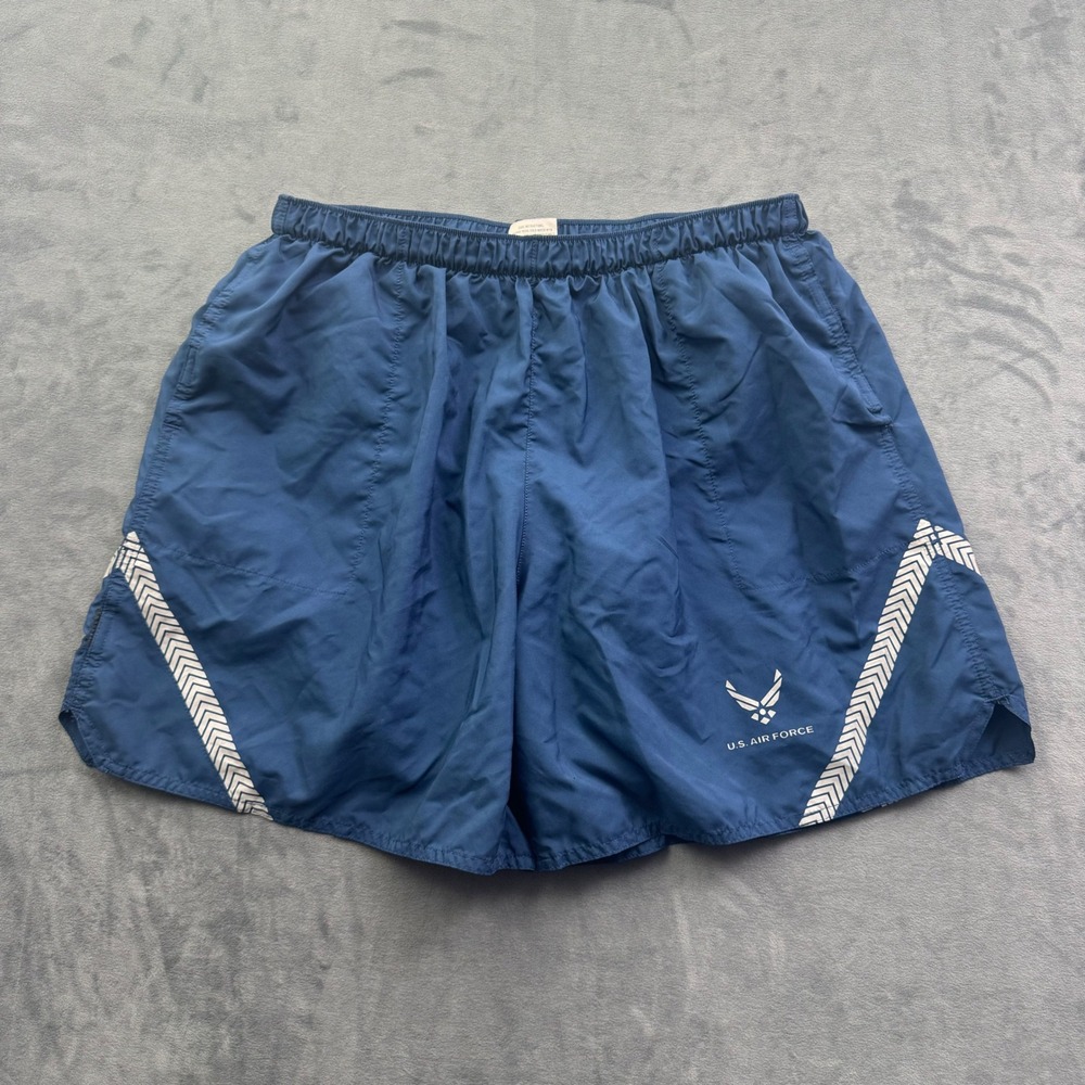 US Air Force IPTU Physical Training Shorts Navy Reflective XL 8415-01-601-1888